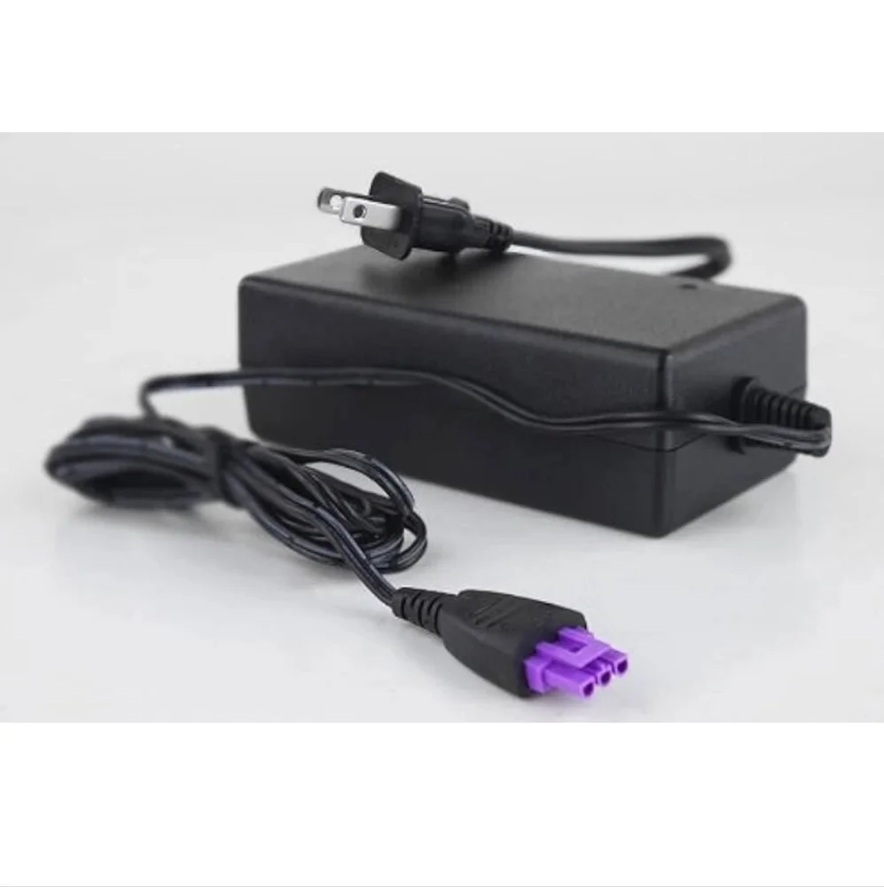 HP Black Power Adapter with Purple Connector